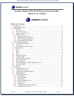 Предварительный просмотр 1 страницы Ambient Weather WS-2080 User Manual