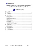 Preview for 1 page of Ambient Weather WS-28 User Manual