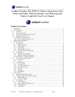 Preview for 1 page of Ambient Weather WS-3000-X8 User Manual