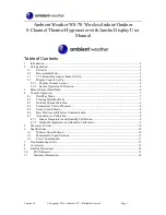 Ambient Weather WS-70 User Manual preview