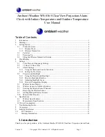 Preview for 1 page of Ambient Weather WS-8365 User Manual