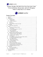 Ambient Weather WS-8460 User Manual preview