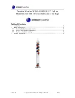 Ambient Weather WS-GA1142010 Quick Start Manual preview