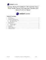 Предварительный просмотр 1 страницы Ambient Weather WS-MOF0831-CTH User Manual