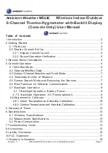 Preview for 1 page of Ambient Weather WS23C User Manual