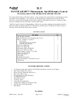 Ambient TOUCH LIGHT Nstallation And Operating Instructions preview