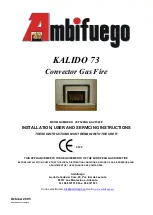 Ambifuego KALIDO 73 Installation, User And Servicing Instructions preview