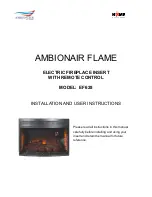 AMBIONAIR FLAME EF628 Installation And User Instructions Manual предпросмотр