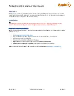 Preview for 2 page of Ambir MobileScan Pro 500i User Manual