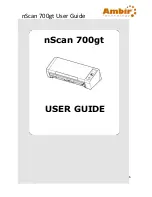 Preview for 1 page of Ambir nScan 700gt User Manual