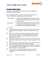 Preview for 3 page of Ambir nScan 700gt User Manual