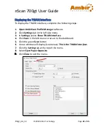 Предварительный просмотр 22 страницы Ambir nScan 700gt User Manual