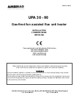 Ambirad UPA 30 Installation, Commissioning, Servicing preview