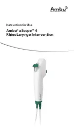 Ambu aScope 4 RhinoLaryngo
Intervention Instructions For Use Manual предпросмотр