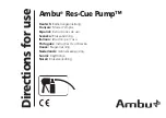 Предварительный просмотр 1 страницы Ambu Res-Cue Pump Directions For Use Manual