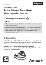 Ambu Silicone Face Masks Directions For Use Manual preview