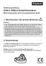 Preview for 7 page of Ambu Silicone Face Masks Directions For Use Manual