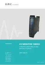 amc VIBRO AV MONITOR 1002DX User Manual preview