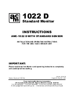 AMC 1022 D Instructions Manual предпросмотр