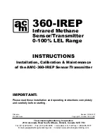 Preview for 1 page of AMC AMC-360-IREP Instructions Manual