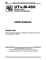 AMC AMC-SM-91A01 User Manual preview