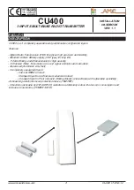 Preview for 5 page of AMC CU400 Installation Handbook