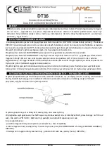 AMC DT16 Installation Instructions Manual preview