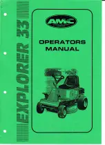 Предварительный просмотр 1 страницы AMC Explorer 33 Operator'S Manual