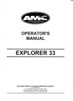 Предварительный просмотр 2 страницы AMC Explorer 33 Operator'S Manual