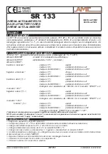 Preview for 1 page of AMC SR 133 Installation