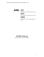 AMC XOi Manual preview