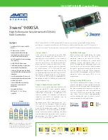 Preview for 1 page of AMCC 3WARE 9690SA Specification