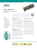 Предварительный просмотр 1 страницы AMCC ® 8006-2LP Specification