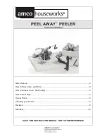 Amco Houseworks PEEL AWAY Instruction Manual preview