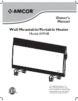 Amcor AMH8 Owner's Owner'S Manual preview