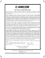 Preview for 12 page of Amcor AMH8 Owner's Owner'S Manual