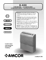 Preview for 1 page of Amcor D-850 Instruction Manual