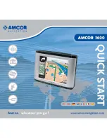 Preview for 1 page of Amcor GPS Navigation System 3600 Quick Start Manual