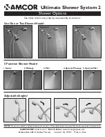 Preview for 1 page of Amcor Ultimate Shower System Options Manual