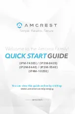 Amcrest IP2M-842E Quick Start Manual preview