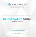 Предварительный просмотр 1 страницы Amcrest IP3M-956 Quick Start Manual