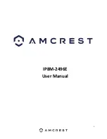 Preview for 1 page of Amcrest IP8M-2496E User Manual