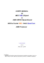 Preview for 1 page of AMD 740G User Manual