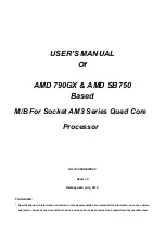 Предварительный просмотр 1 страницы AMD 790GX User Manual