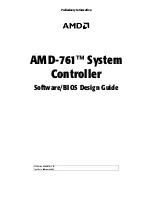 Preview for 1 page of AMD AMD-761 Software/Bios Design Manual