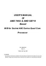 Preview for 1 page of AMD AMD 785G User Manual