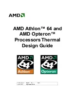 Preview for 1 page of AMD AMD Athlon 64 Thermal Design Manual