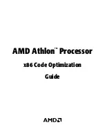 Preview for 1 page of AMD Athlon Processor x86 Optimization Manual