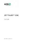 Preview for 1 page of AMD ATI FireMV 2260 User Manual