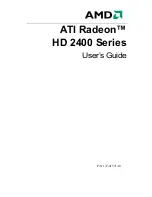 Предварительный просмотр 1 страницы AMD ATI Radeon HD 2400 Series User Manual